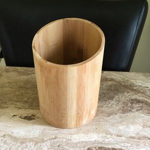 Bamboo Untensil Canister/Caddy